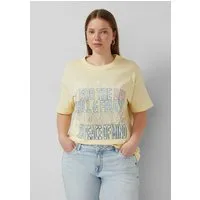 QS Kurzarmshirt T-Shirt Boyfriendshirt mit Wordingprint