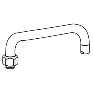 KWC Schwenkauslauf GASTRO A300, H 140, chromeline,112152 112152