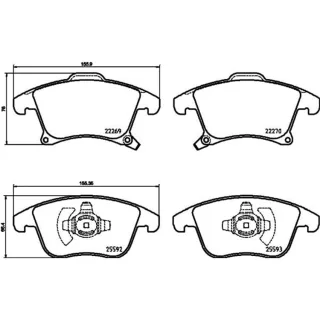 Hella Bremsbel?ge vorne Ford Galaxy Mondeo S-Max