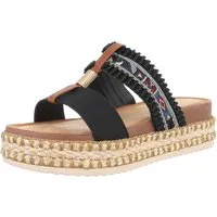 Ital-Design Komfortable Sandalen für den Sommer – Stil & Bequemlichkeit Plateausandaletten (89323162) Keilabsatz/Wedge Keilsandaletten in Schwarz