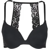 URBAN CLASSICS Bügel-BH Ladies Padded Bra With Lace Back