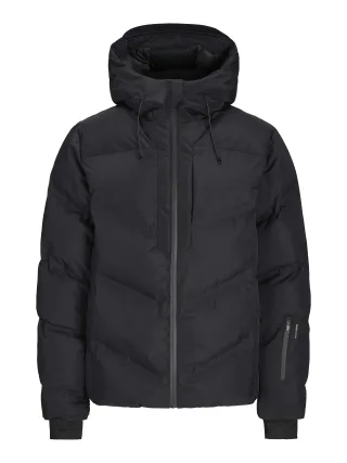 JACK&JONES - JCOSLAY HEAT QUILTED PUFFER SN black - Gr. - L