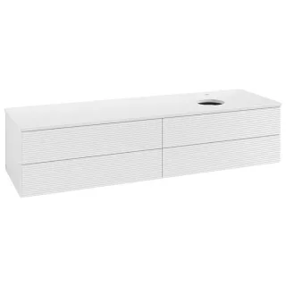 Villeroy & Boch Antao Waschtischunterschrank 1600x360x500mm L27150GF mit Beleuchtung mit Struktur FK/AP: GF/0