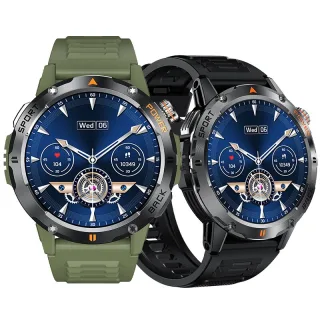 YK06 1.53inch HD Screen LED Flashlight Compass 40 Days Battery Life bluetooth Call Heart Rate Blood Pressure Blood Oxyge