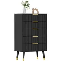 GarveeMore Sideboard (5 Schubladen), Geradlinige Design