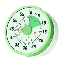 FELIXLEO Küchentimer Visueller Timer für Kinder, 60-Minuten Countdown für Klassenz (Grün)