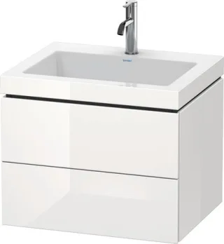 Duravit L-Cube c-bonded Set wandhängend Weiß Hochglanz 600x480x500 mm - LC6926O8585 LC6926O8585