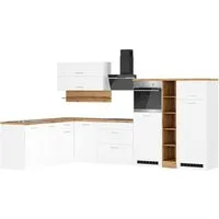 KOCHSTATION Winkelküche KS-Milan, Stellbreite 340/220 cm, viel Stauraum, wahlweise mit E-Geräten