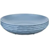 KOZIOL Speiseteller CLUB PLATE, Teller Set, 4-tlg., spülmaschinengeeignet, melaminfrei, 220 mm