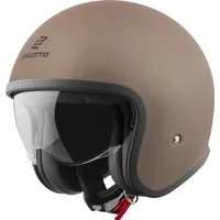 Bogotto Motorradhelm H589 Solid Jethelm, herausnehmbares Innenfutter,integriertes Sonnenvisier