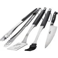 President's Limited Grillbesteck, 4-teilig schwarz/edelstahl