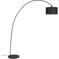 Qazqa Bogenlampe Vinossa, ohne Leuchtmittel, Warmweiß, QAZQA Bogen­lampe, e27, Schwarz, Stahl, Modern