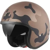 Bogotto Motorradhelm V537 Camo Jethelm, integriertes Sonnenvisier