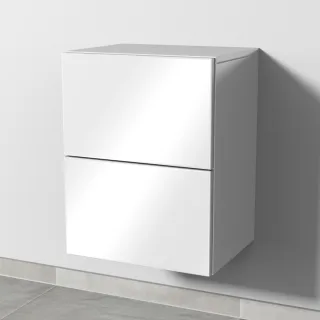 Sanipa 4balance Anbauschrank mit 2 Auszügen, Weiß-Glanz, DL10078 DL10078