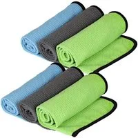 Mach1 Geschirrtuch 40x60 cm Premium Mikrofaser Glastücher mit 400g/m² in Profiqualität, (6-tlg., 6 Tücher)