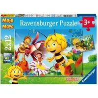 Ravensburger Puzzle Biene Maja auf der Blumenwiese 2 X 12 Teile, 12 Puzzleteile