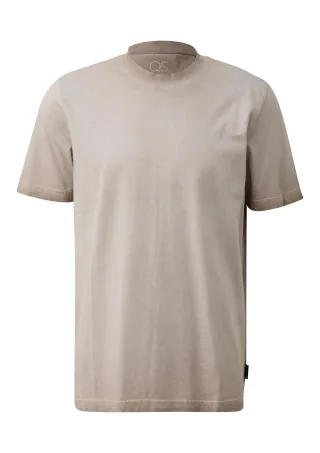 qs - T-Shirt braun|beige - Gr. - XL