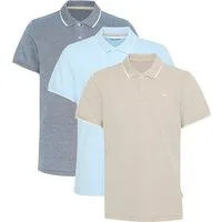 Blend Poloshirt Polo-Shirt (3-tlg) (3-tlg) Lässiges Poloshirt im Multipack