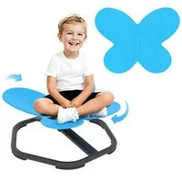 AIYAPLAY Kinderstuhl Karussell Sensorischer Drehstuhl (Autismus Spielzeug, 1 St), für Training Physische Koordination und Gleichgewicht