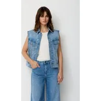 Paddock's Jeansweste Jeansweste mit Stretch Qualität