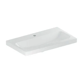 Geberit iCon light Waschtisch 501842005 75x42cm, Hahnloch mittig, ohne Überlauf, weiß