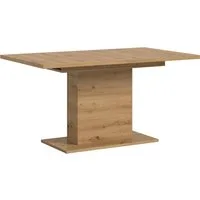Home affaire Esstisch Motus, ausziehbar 150 -190 cm, inklusive 40 cm Einlegeplatte (Set, 1-St), Säulengestell mit Bodenplatte, Tisch, Küchentisch, Esszimmer, Küche