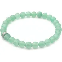 LAVISA Armband Armband 6mm Echte Edelstein Perlen, Kristalle, Onesize, Echte Edelsteine, Rostfreies Edelstahl, Wasserfest