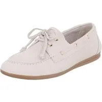 Ital-Design Damen Bootsschuh Schnürschuh Mokassin-Style Freizeit Schnürschuh (91849230) Flach Schnürer in Beige