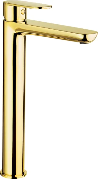 Neuesbad Serie 100 Waschtischarmatur, erhöht, ohne Ablaufgarnitur, gold NB1DEBGA_Z20K1