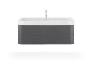 Duravit Happy D.2 Plus Waschtischunterbau wandhängend Graphit Supermatt 1175x490x415 mm - HP43890808 HP4389080800000