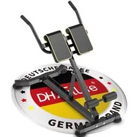 DH FitLife Rückentrainer 5in1 für zuhause, Bauchmuskeltrainer & Rückentrainer, (Klappbarer Verstellbarer Roman Chair bis 150KG, Hyperextension Bank), Multifunktionale Curlbank u. Hantelbank