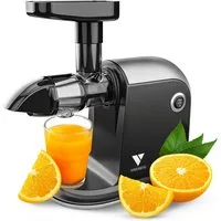 Vandenberg Slow Juicer - Entsafter für Obst & Gemüse, 150,00 W, Obstentsafter mit Umkehr Funktion Inkl. Reinigungsbürste - BPA Frei