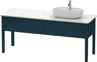 Duravit Luv Konsolenwaschtischunterbau bodenstehend Nachtblau Seidenmatt 1733x570x743 mm - LU9563R98 LU9563R9898