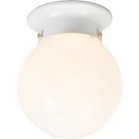 Qazqa Deckenleuchte Scoop, ohne Leuchtmittel, Kaltweiß