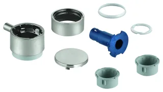 GROHE Absperrgriff Aquadimmer 49165 rund für Thermostat-FMS Dual supersteel, 49165DC0 49165DC0