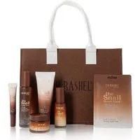 DR RASHEL Gesichtspflege-Set Kollagen Snail Mucin Gesichtspflege Serum Cream Cleanser Toner 15tlg, 15-tlg., Gesichtspflege Set, Hautpflege, Snail, DR.RASHEL