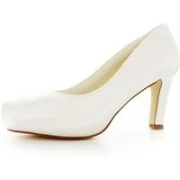 White Lady 888 ivory - einfärbbare Satin-Brautschuhe Pumps