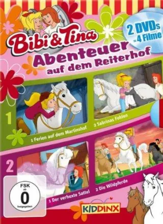 Bibi und Tina: Abenteuer auf dem Reiterhof (Ferien auf dem Martinshof Sabrinas Fohlen Die Wildpferde Der verhexte Sattel) [2 DVDs]