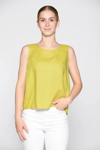 IN LINEA - Top, Rundhals 549 lime - Gr. - 38