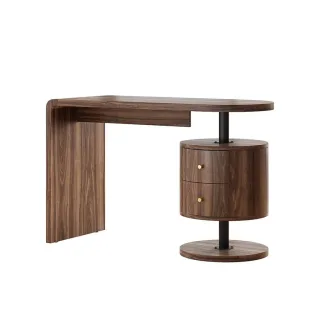 Vicco Schminktisch, Wildeiche, Holzwerkstoff, 2 Schubladen, Rechteckig, 120x76x50 cm, Schlafzimmer, Schminktische