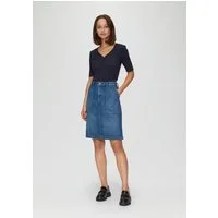 s.Oliver Minirock Rock Kurzer Jeansrock mit aufgesetzten Taschen