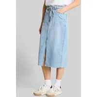 TOM TAILOR Denim Sommerrock Röcke Midi-Jeansrock mit Schlitz