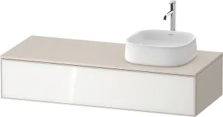 Duravit Zencha Konsolenwaschtischunterbau wandhängend Weiß & Taupe n/a & Supermatt 1300x550x281 mm - ZE4812R64830000