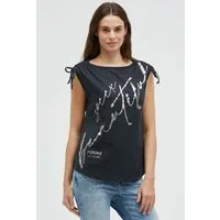SOCCX Rundhalsshirt mit Ausbrenner-Effekten