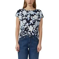 s.Oliver Kurzarmshirt Sommershirt mit grafischem Muster