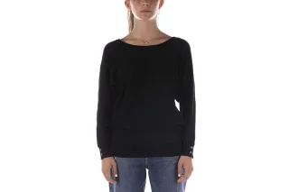 Guess Pullover Adele Bat Sleeve Schwarz