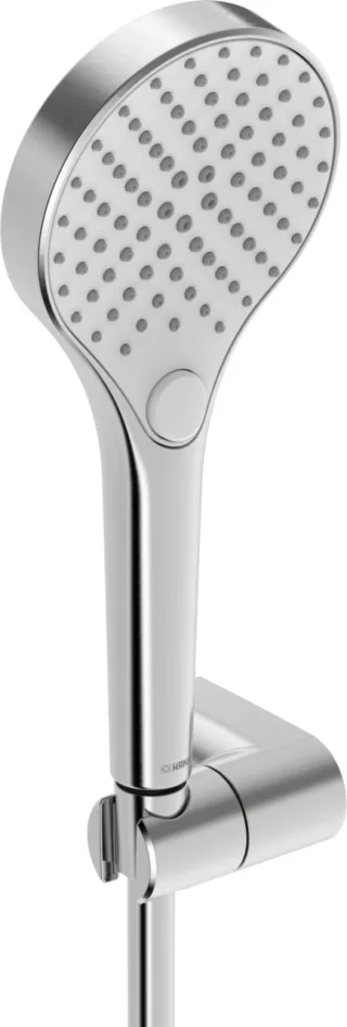 Hansa Handbrausegarnitur HANSAVIVA 4417, 3-strahlig Stahl gebürstet 1250mm, 4417012080 4417012080