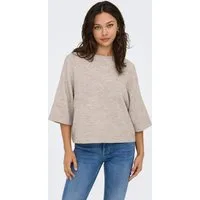 ONLY Strickpullover ONLSIMONI 3/4 PULLOVER KNT NOOS Materialmix, regular fit