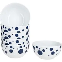 MamboCat Müslischale Pula dunkelblau 6x Müsli-Schale Ø14cm 400ml Porzellan 6 Personen, Porzellan