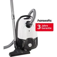 Hanseatic Bodenstaubsauger Carbon Optik, Platzsparend verstaubar, Unter 75dB, 800 W, mit Beutel, inkl. 3 Jahre Herstellergarantie